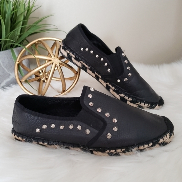 ASH Italia Zest Spiky Studded Espadrilles Size 37 - Picture 8 of 16